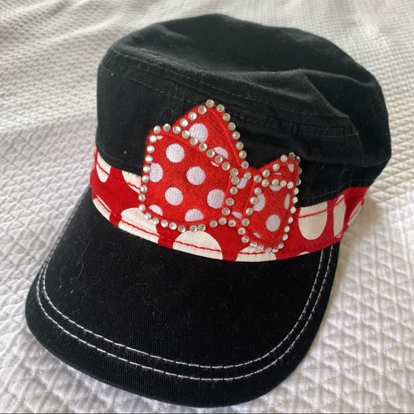 Disney Minnie Mouse Army Style Ball Cap • NWOT
